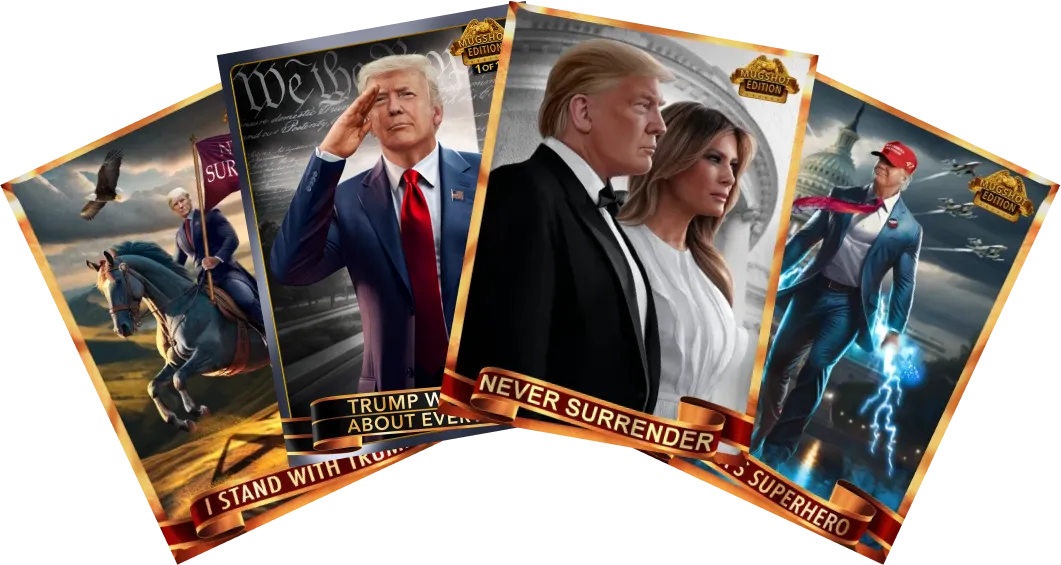 CollectTrumpCards  Donald Trump Digital Trading Card MugShot NFTs