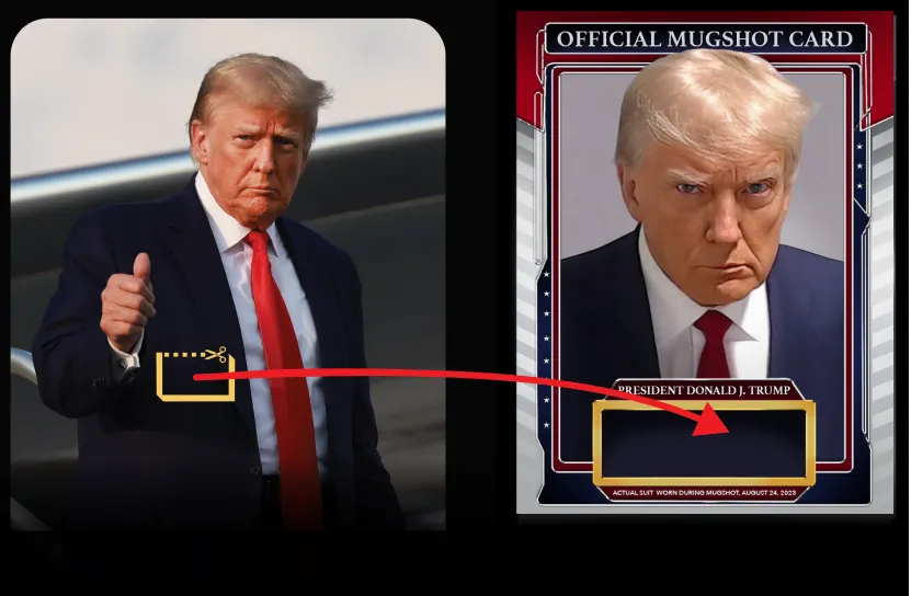 Physical Card with Piece of Trump's Suit